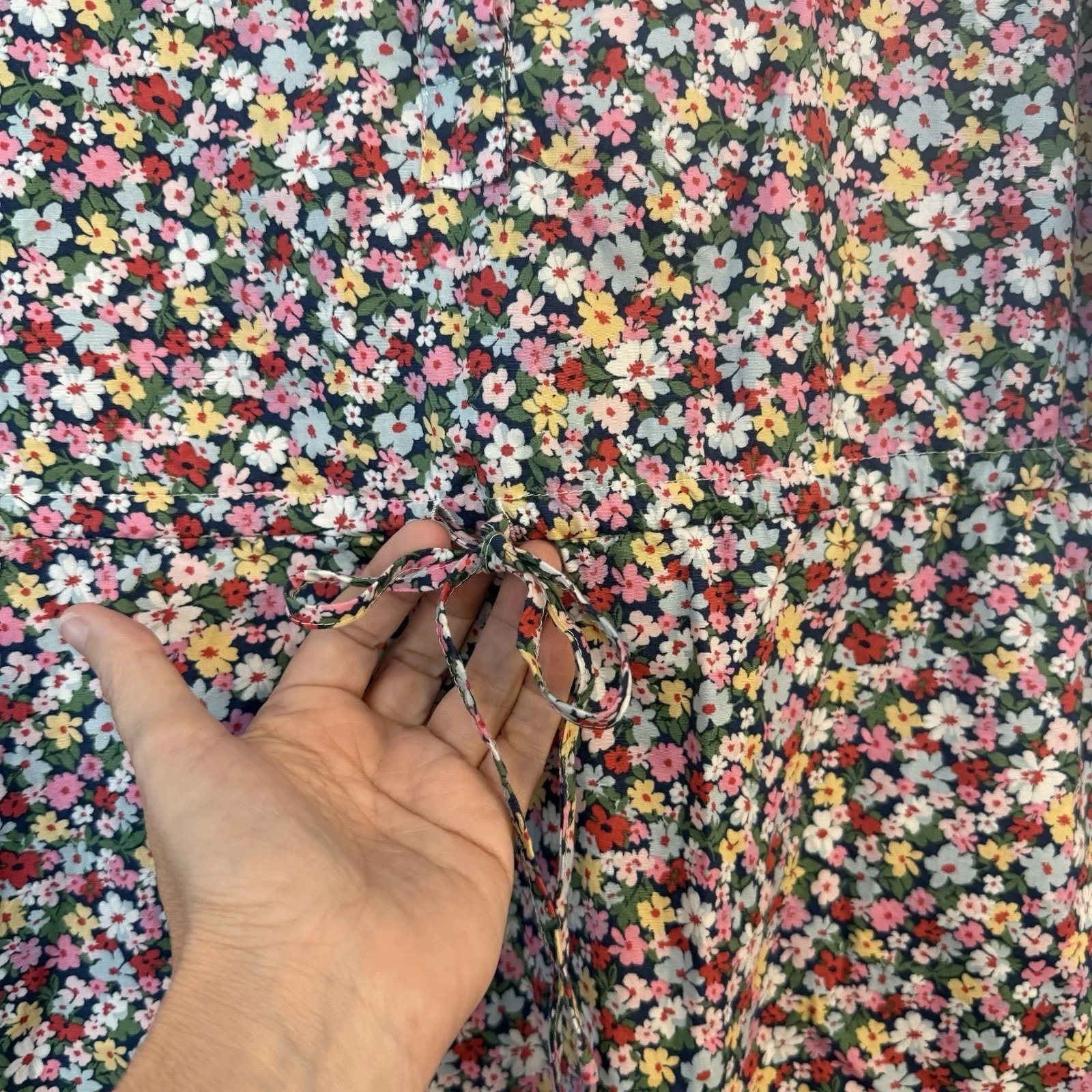 Tuckernuck Pomander Place Lucy Mini Dress Size S Floral Tiered Ruffle Boxy Party - Image 3