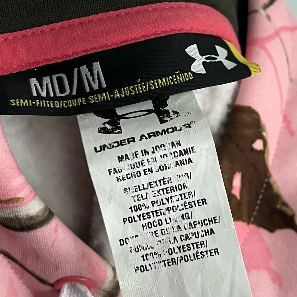 Under Armour • Pink Camo Pattern Hoodie Sweatshirt - Image 4