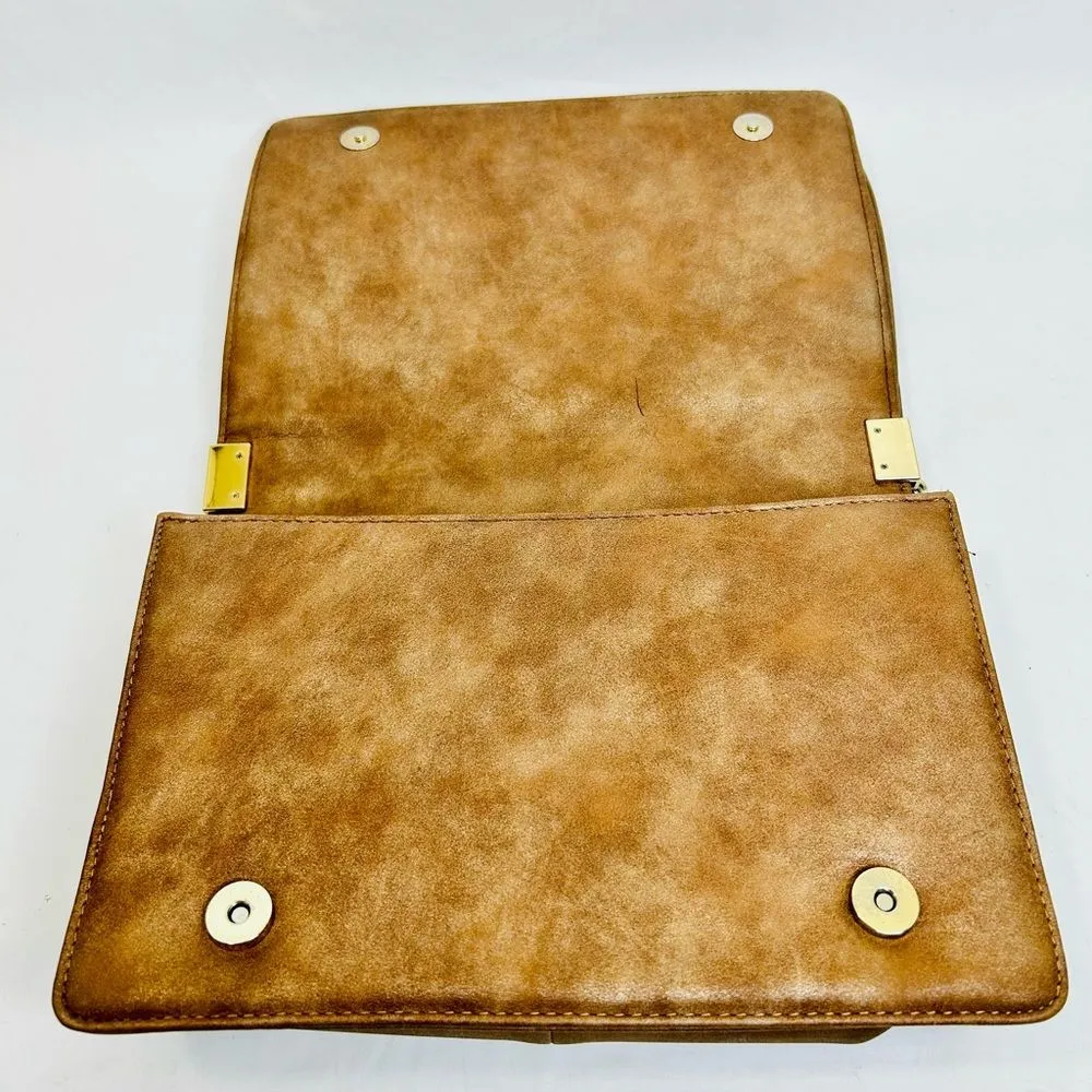 Bebe Brown Quilted Chain Strap Bag - Image 8