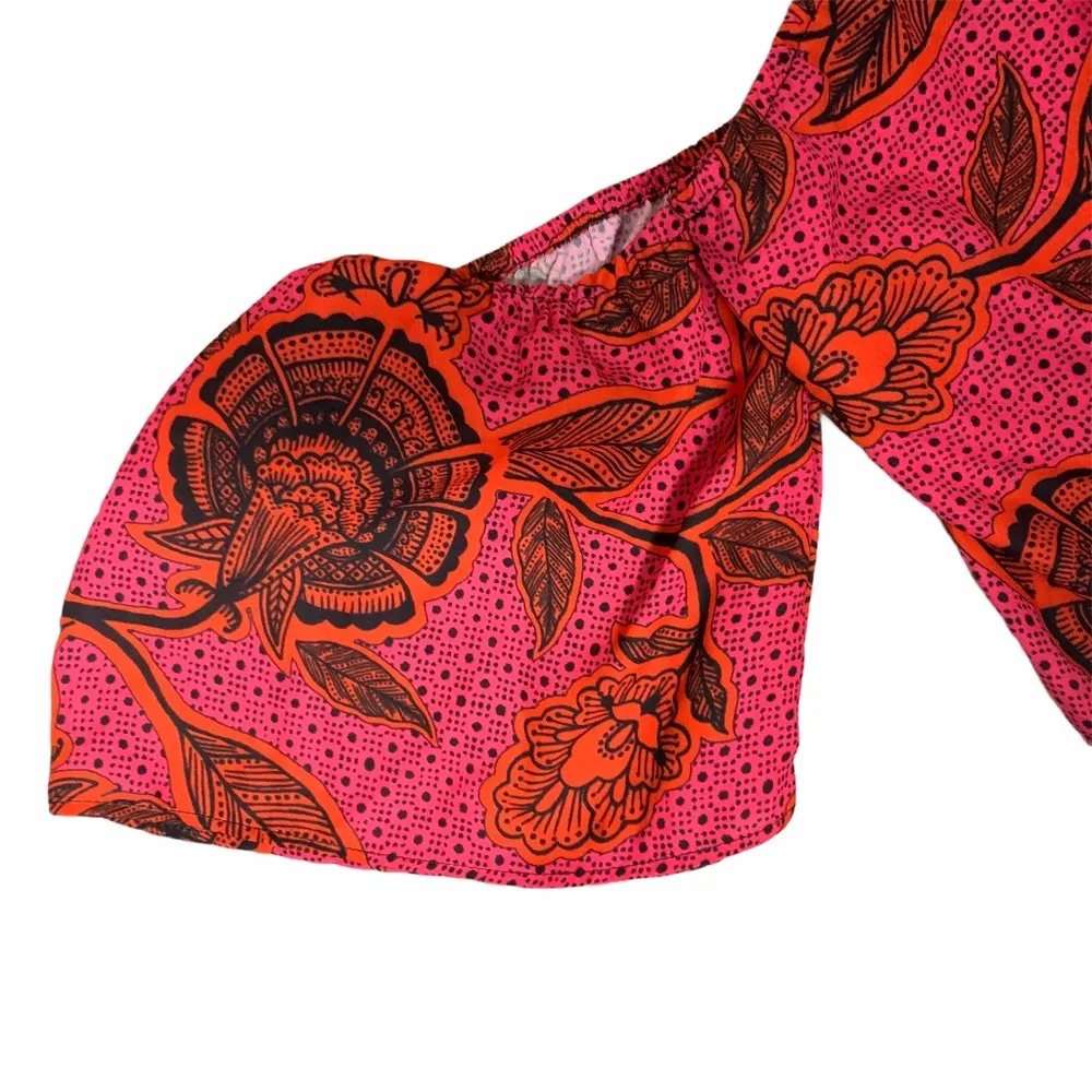 Missguided Print Bardot Crop Top - Image 4