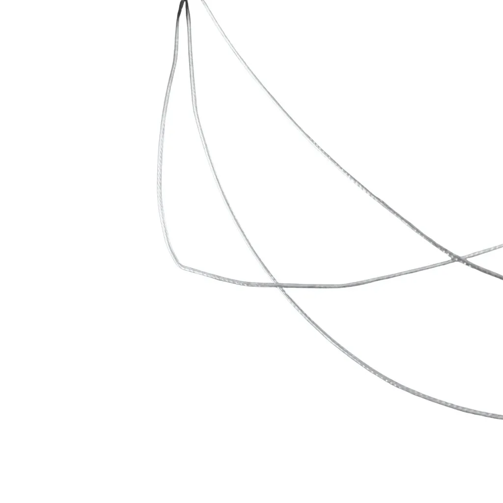 Beaded Layered Illusion Wire Necklace Orange Green Fall Tiered Boho 15-18.5” Adj - Image 8