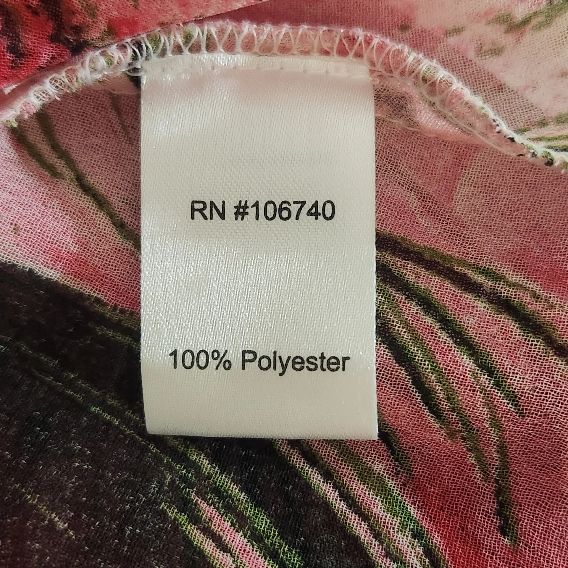 Pyramid Collection Pink Floral Boho Wide Leg Pants with Asymmetrical Hem Size 1X - Image 7