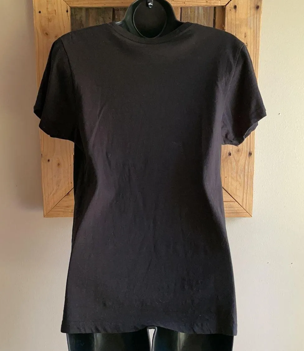 Spencer’s Team Bride Black with Pink Glitter Letters Tshirt Size Large - Image 2