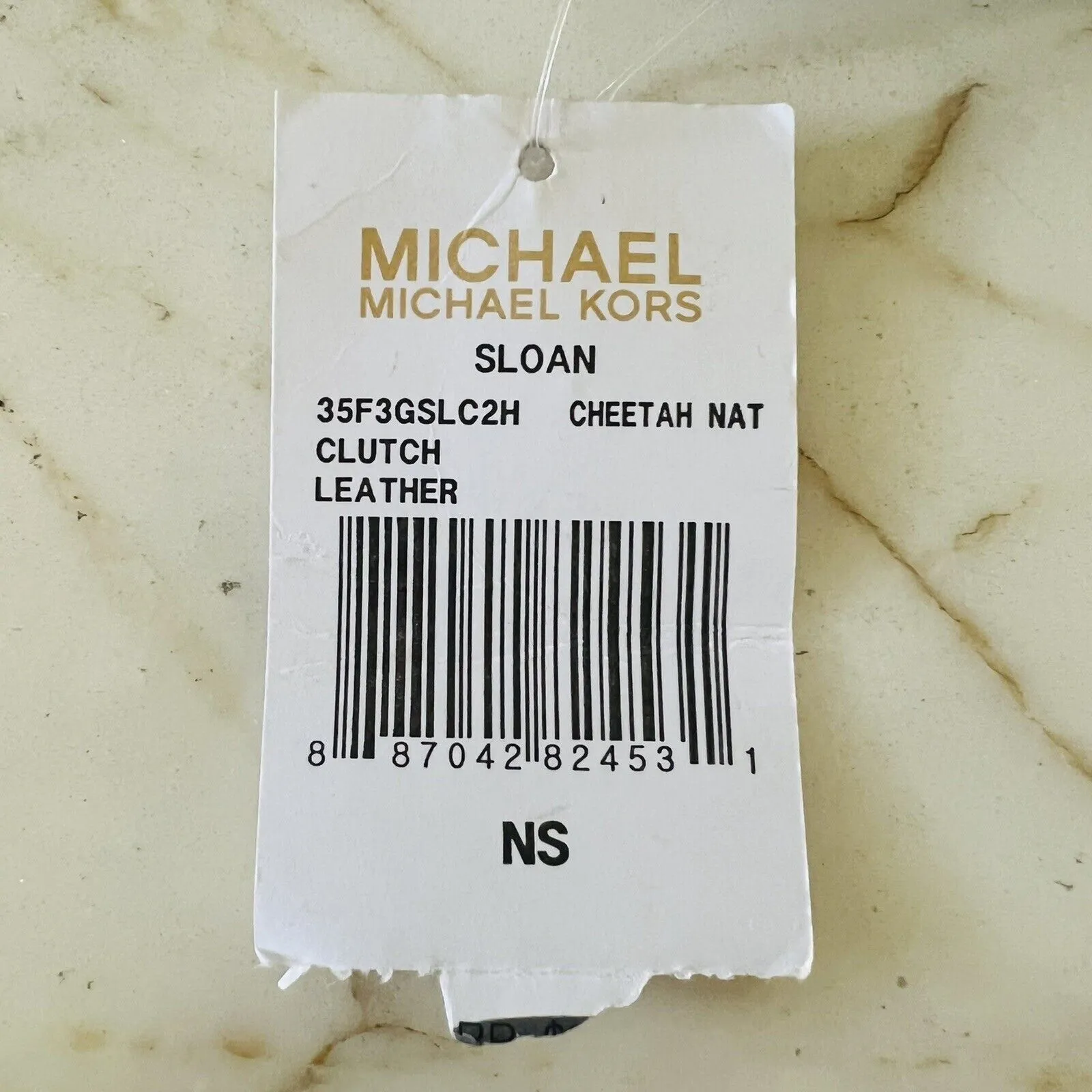 MICHAEL KORS Sloan Cheetah Natural Leather Clutch Bag - Image 10