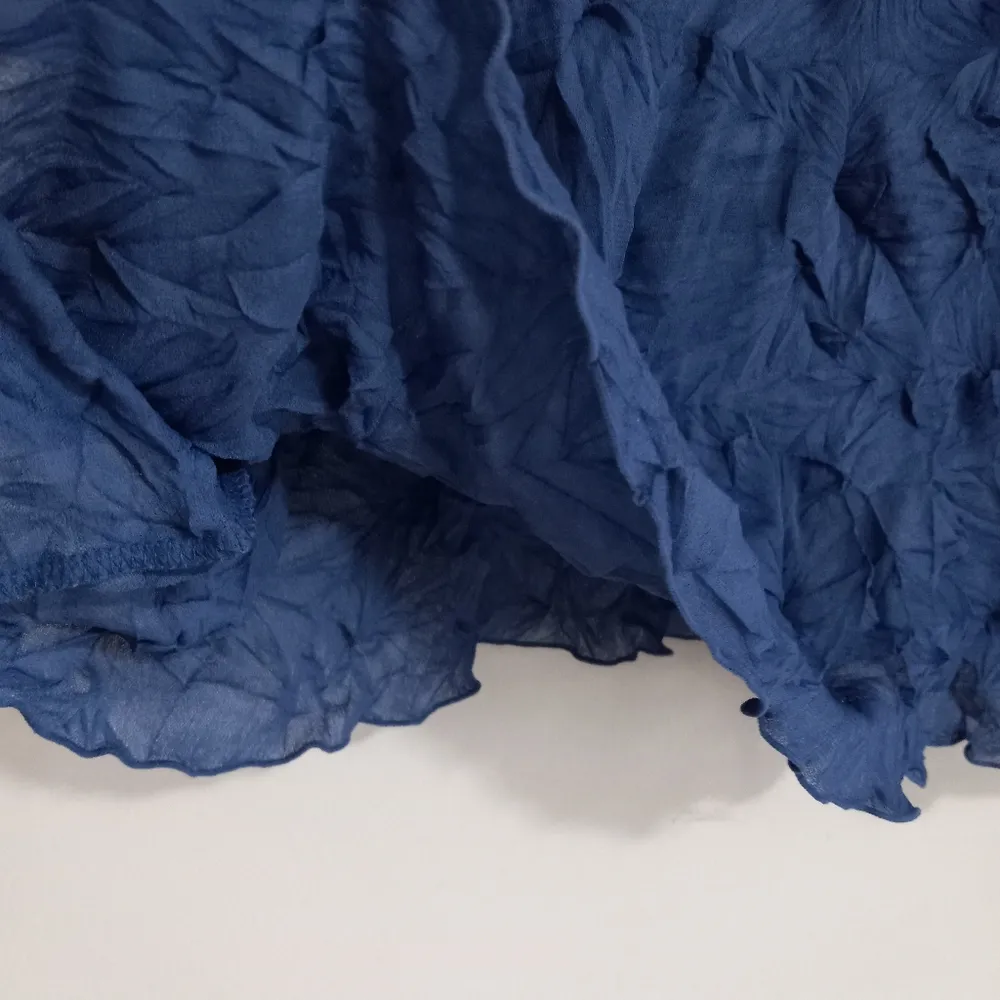 True Beauty by Emme 2X Crushed Camisole Lace Trimmed Top in Slate Blue Plus - Image 4