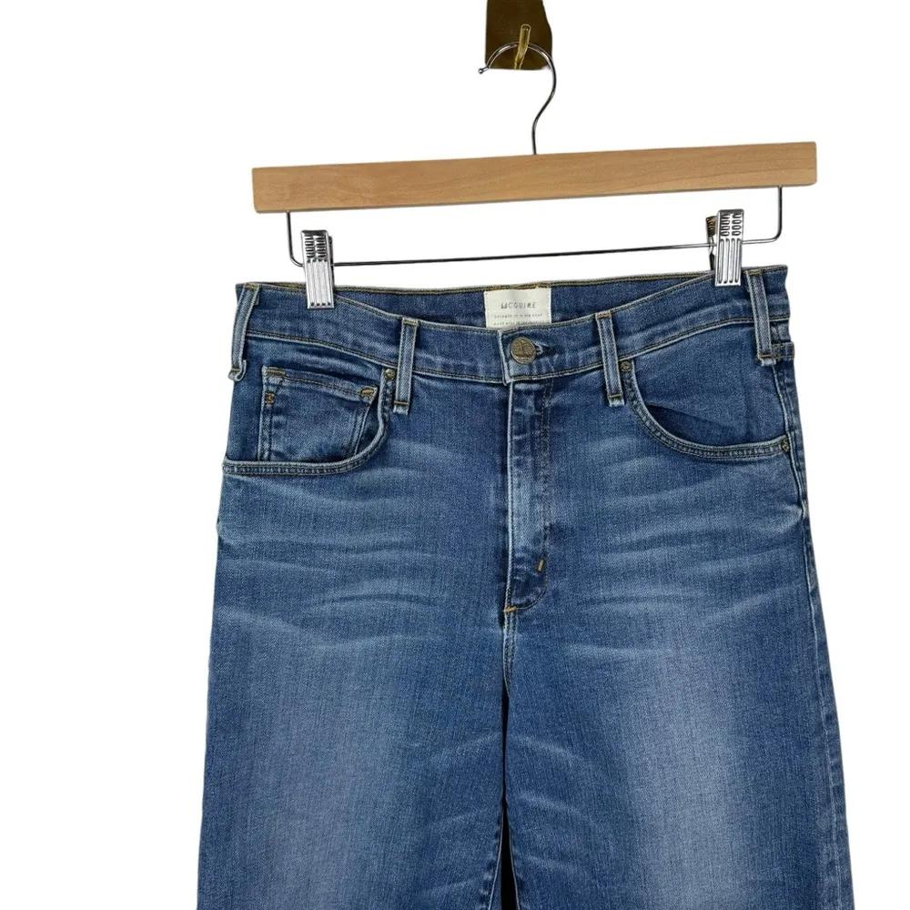 McGuire Anthropologie Bessette High-Rise Culotte Flare Jeans Blue Size 26 - Image 6