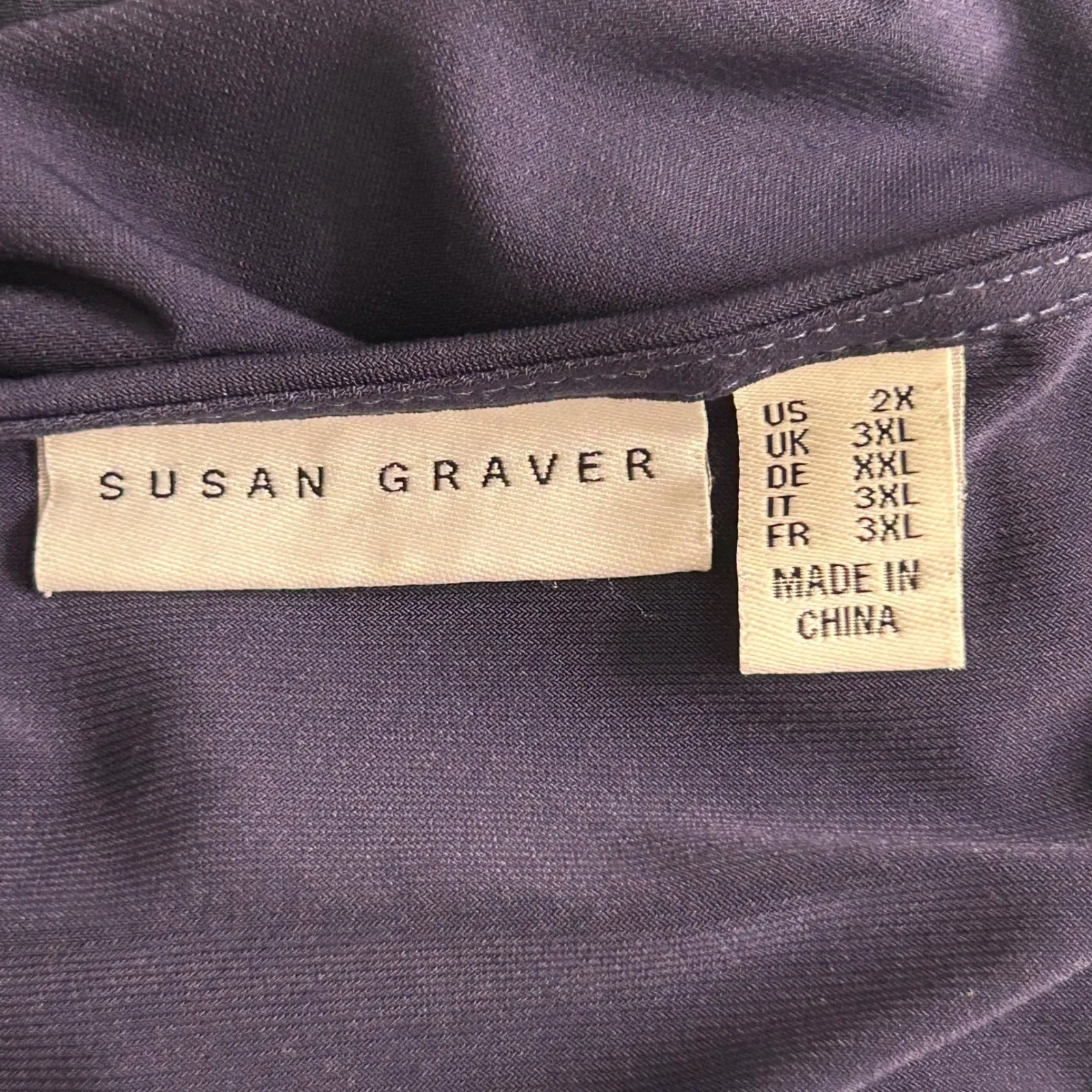 Susan Graver Fairy Top 2x Blue - Image 4