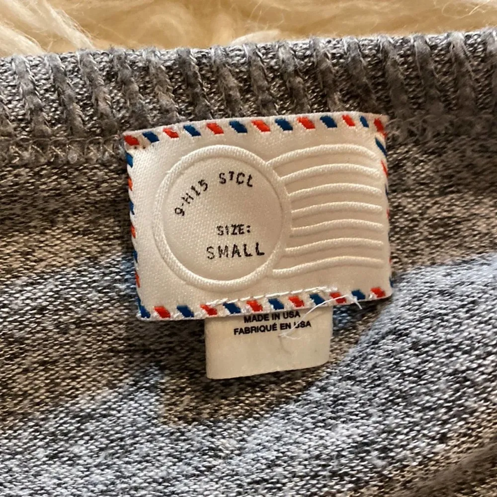 Anthropologie Postmark Lightweight Ruffle Hem Pullover Sweater EUC Sz S - Image 86