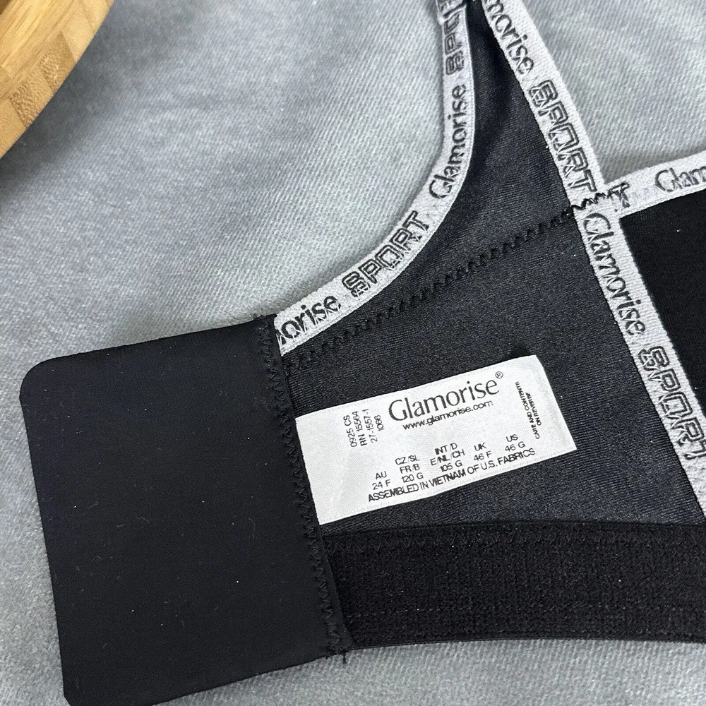 Glamorise Women's 46G Full Figure No Bounce Wirefree Back Close Sports Bra #1066 Size undefined - Image 6