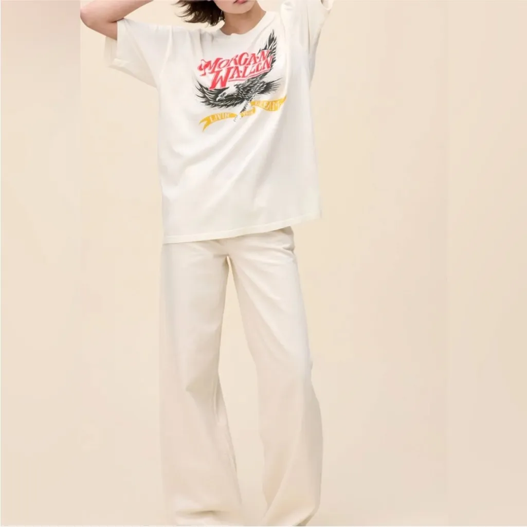 NWT Daydreamer MORGAN WALLEN LIVIN' THE DREAM MERCH TEE - stone vintage - XS - Image 6