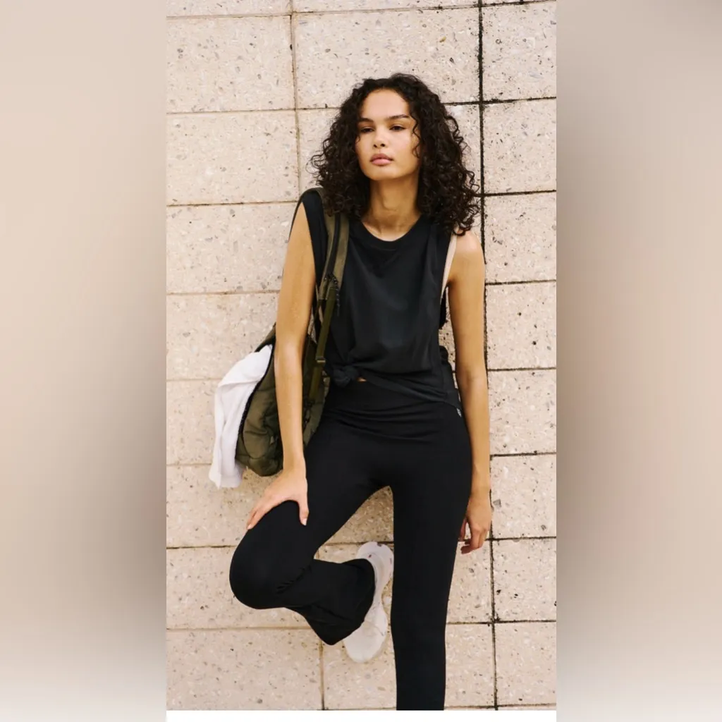 Free People Spin Tank in Washed Black Size L - Image 4