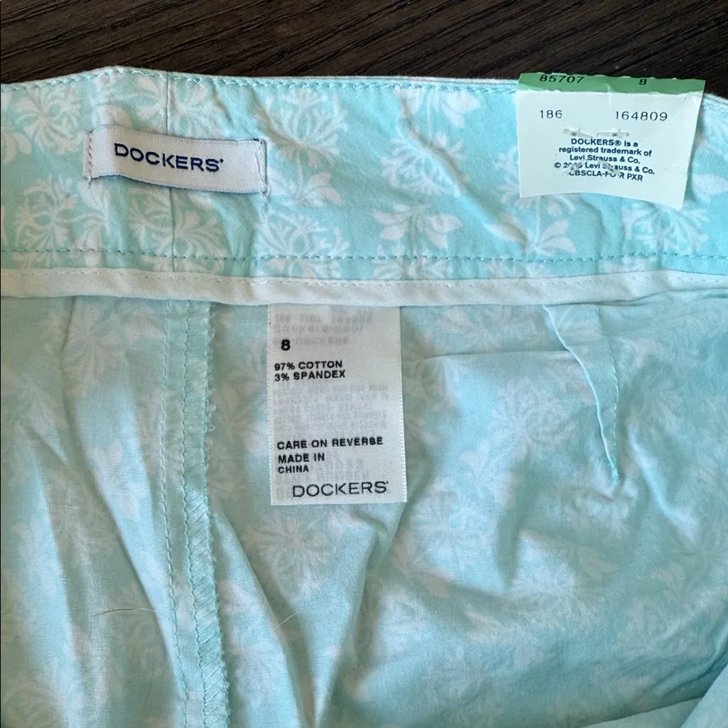 Dockers  Light Blue Patterned Mini Skirt - Image 3