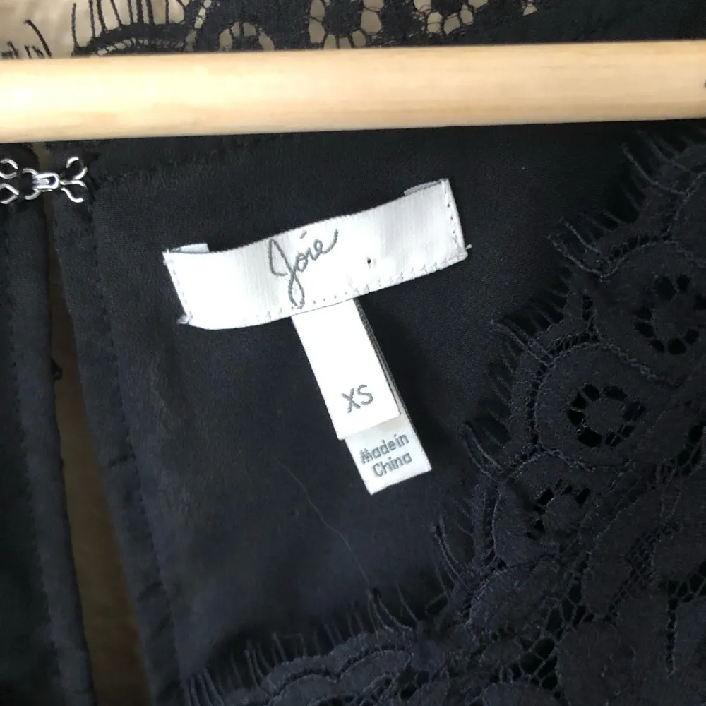 Joie Lebanon v neck Lace Dress black Xs - Image 21