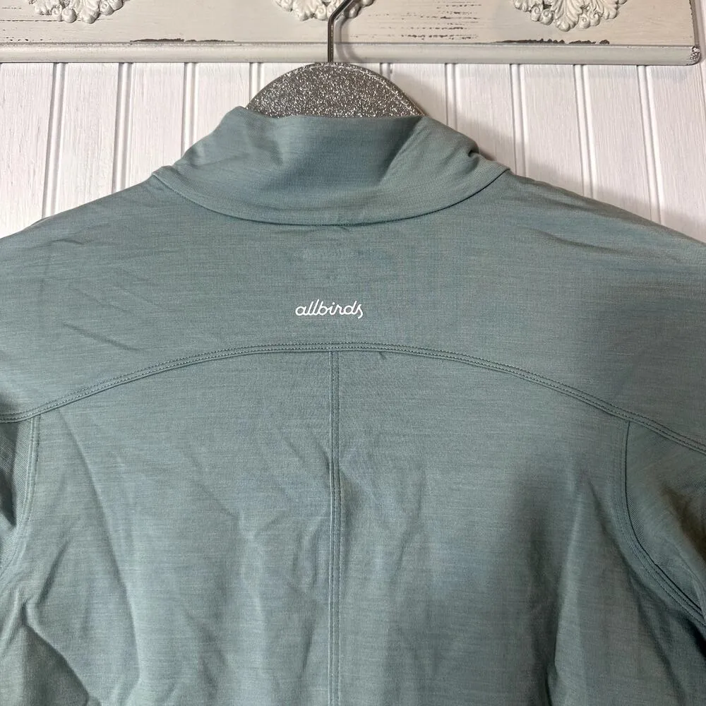 Allbirds Natural Run Mid Layer Merino Wool Blend Quarter Zip Pullover NEW - Image 7