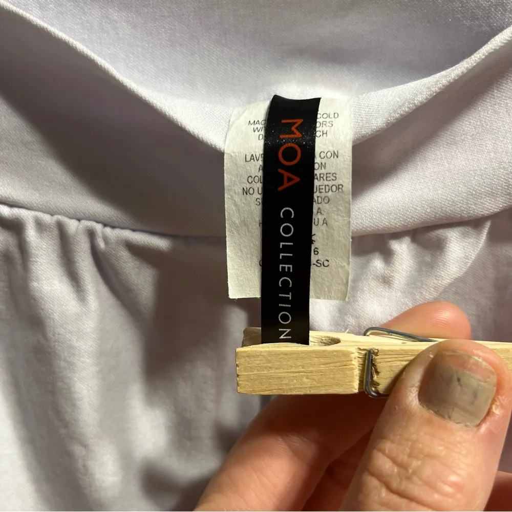 MOA USA White Cropped Ankle Pants Versatile Style Size L - Image 5