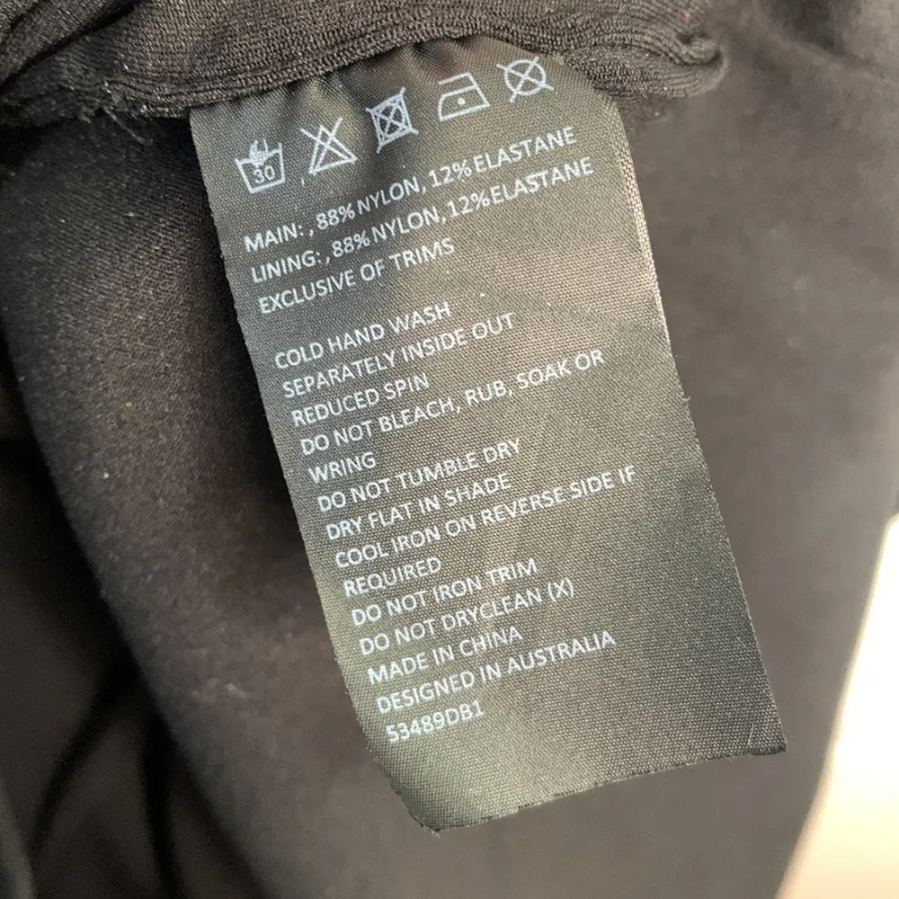 Bardot Sweetheart Ring Body Con Black Minidress Dress W-644 Sz 6 / Small - Image 8