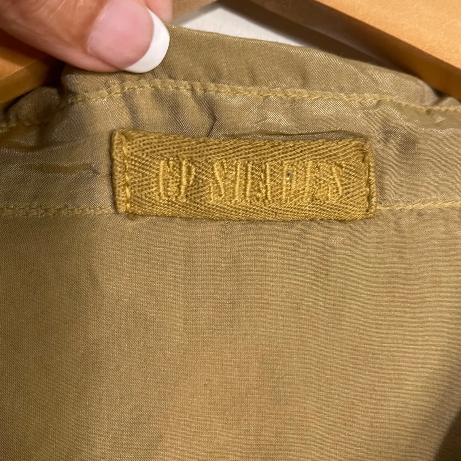 CP Shades Women's Long Sleeve Button Down Silk Tunic Top‎ Small - Image 4