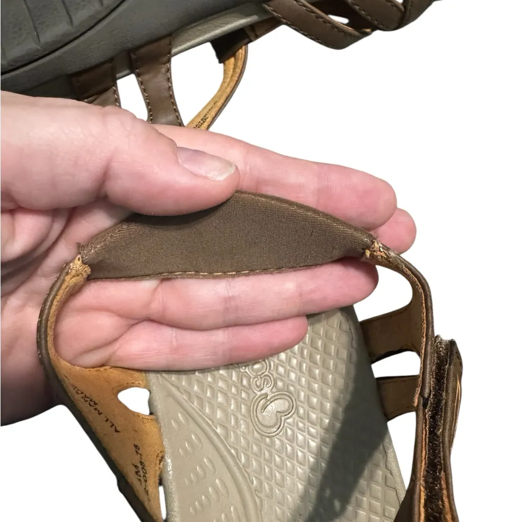 Barestraps Brown Women's Feena Fisherman Cut Out Sandals with Adjustable Straps Size 8 - Image 9