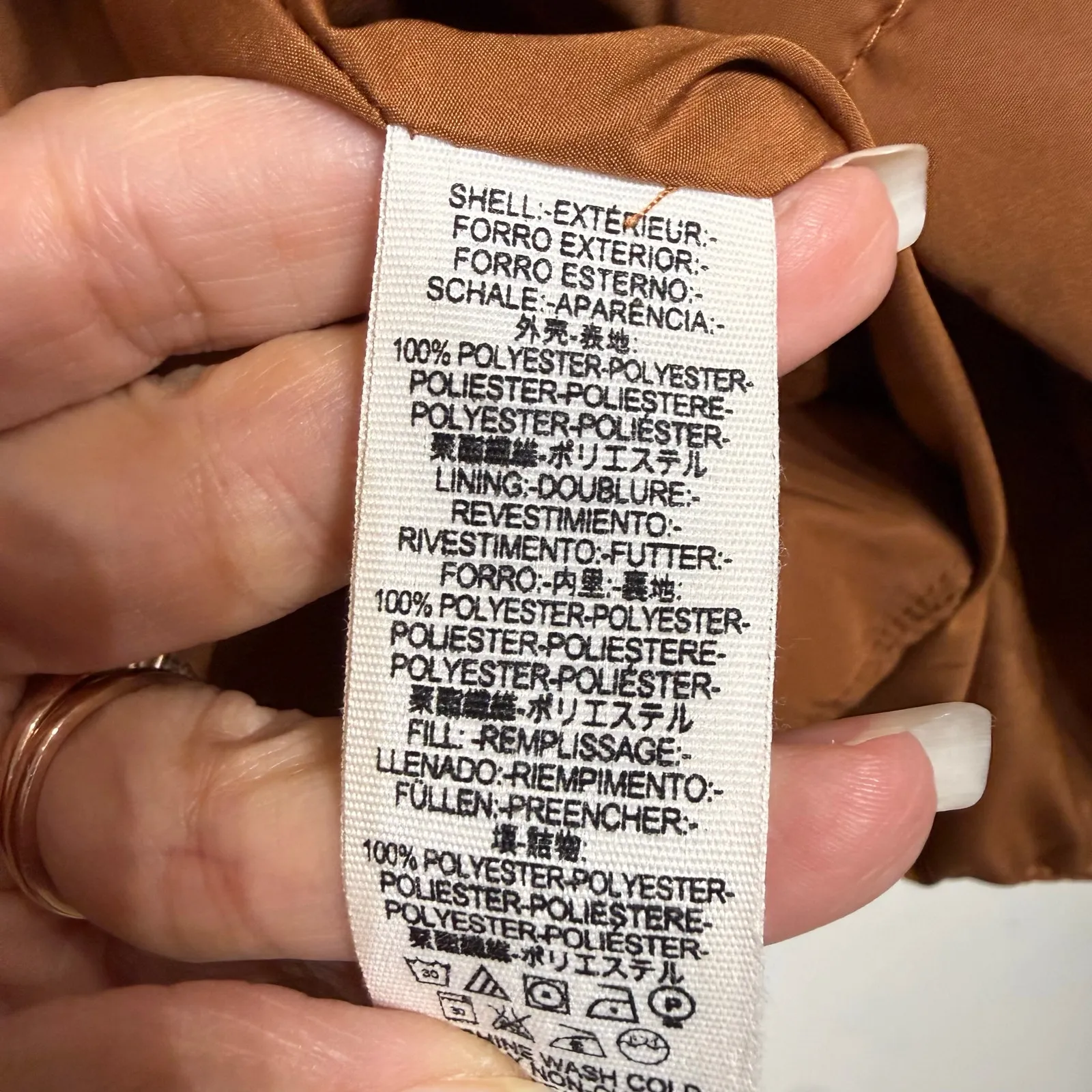 Free People Spice Brown Weekender Puffer Jacket Sz S - Image 6