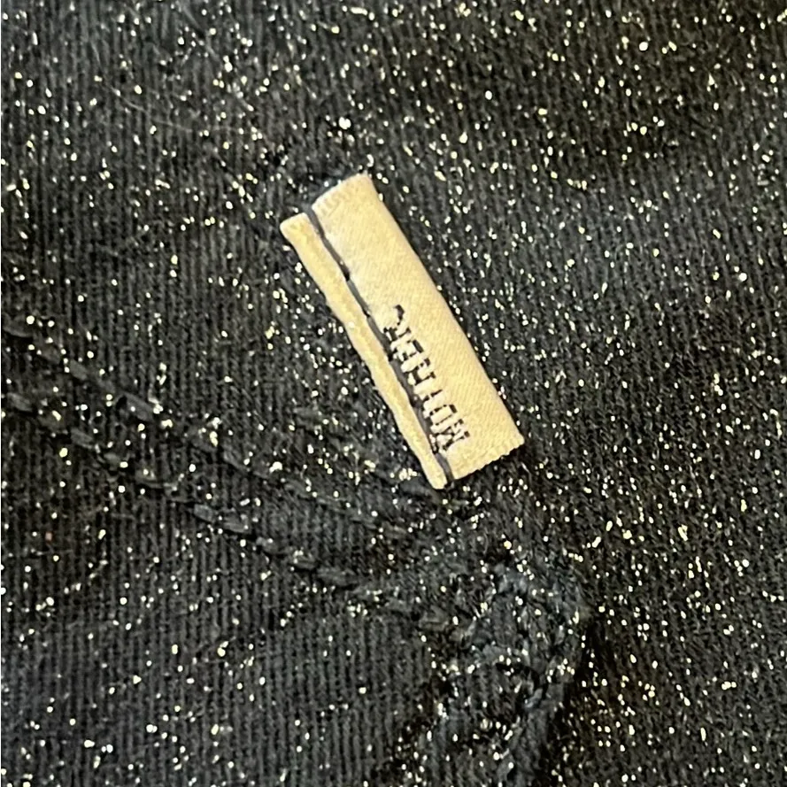 MOTHER The Looker Sparkle Jeans Silver Size 26 - Image 7