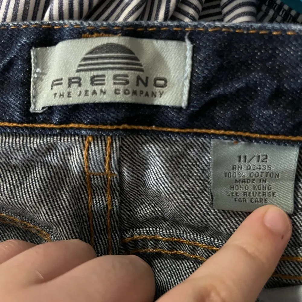 Vintage Fresno The Jean Company Denim Wide Leg Jeans Size 11/12 Blue - Image 8