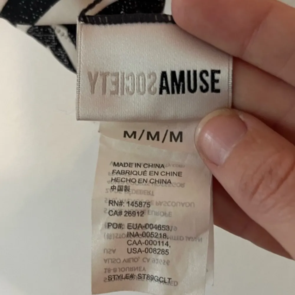 AMUSE SOCIETY Reversible Clara Triangle Bikini Top Size Small - Image 6