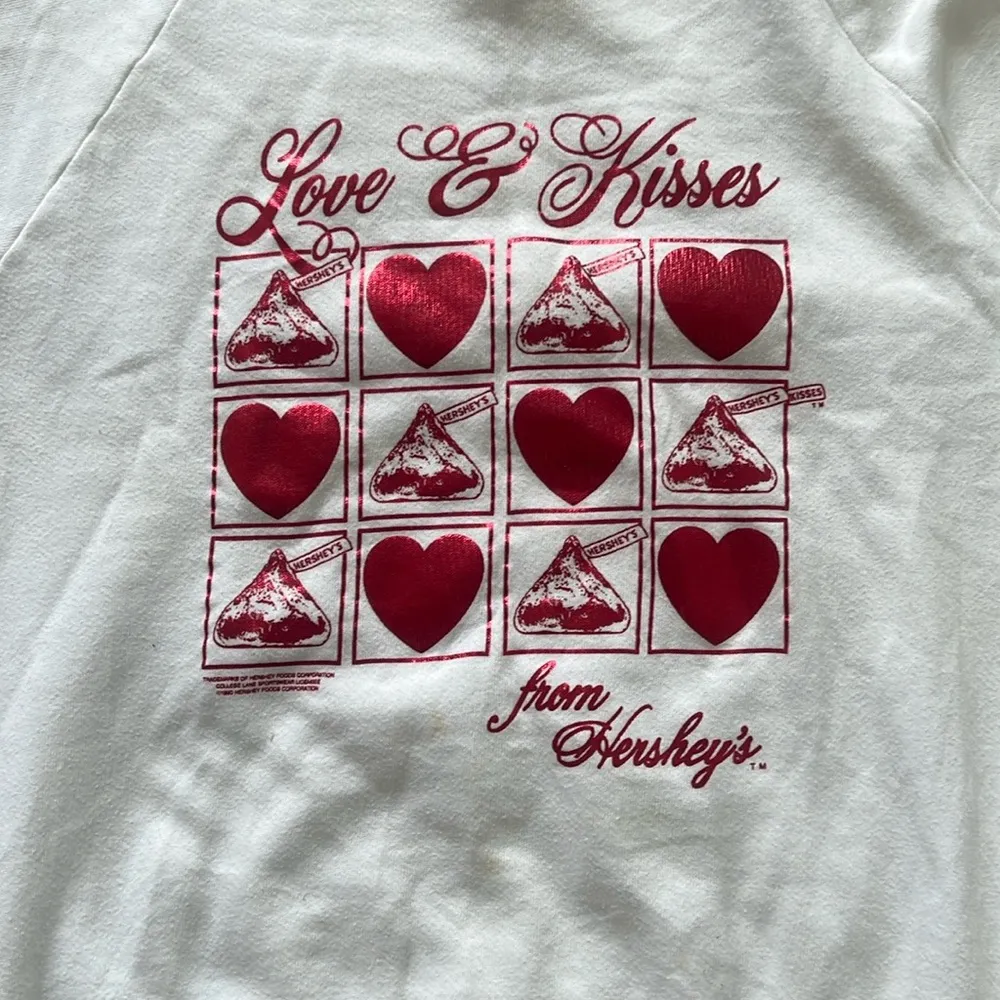 Vintage 90s Crewneck Sweatshirt Red Size L - Image 4