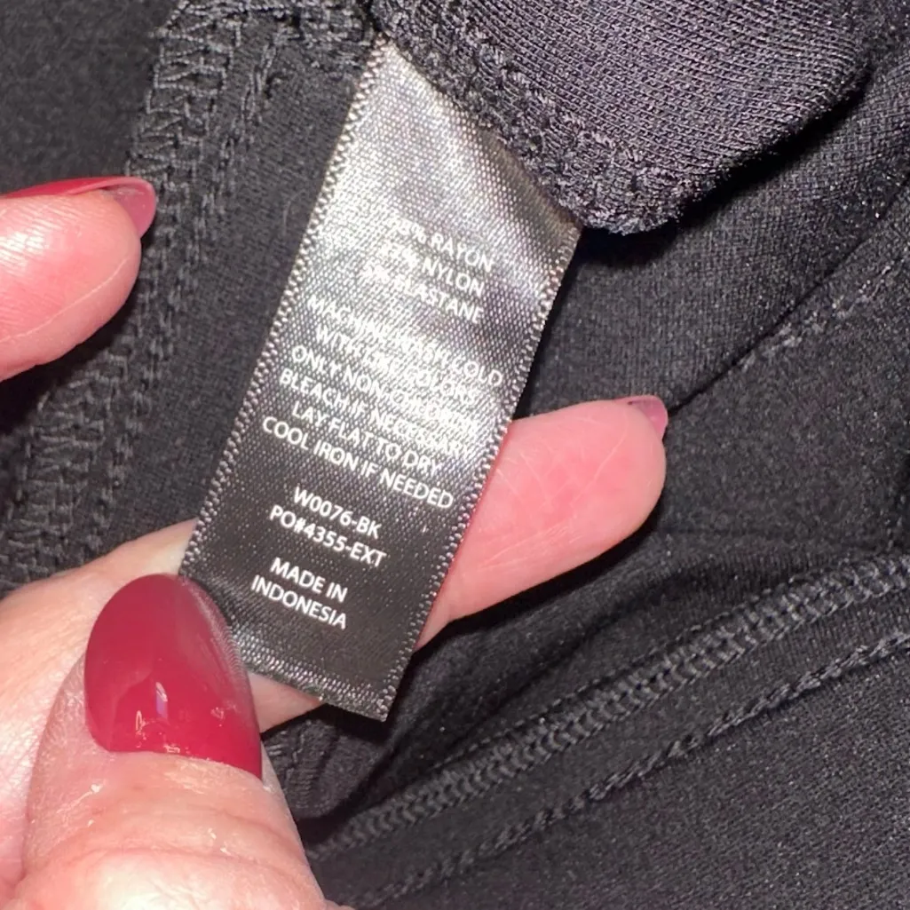 Betabrand Classic Dress Pant Yoga Bootcut Size Medium Short Petite Black Chic - Image 7