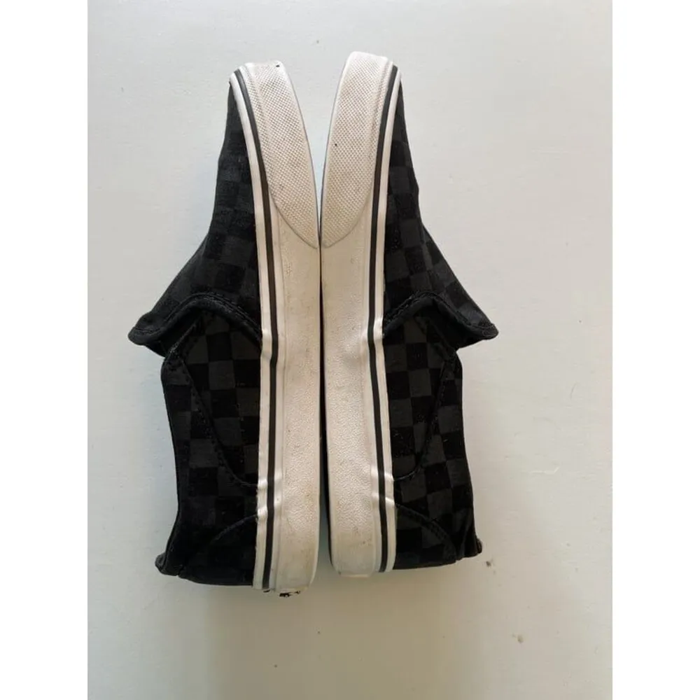 Vans Classic Slip On Women’s Shoes Checkerboard  Black Gray Size 6.5 EU 36.5 - Image 4