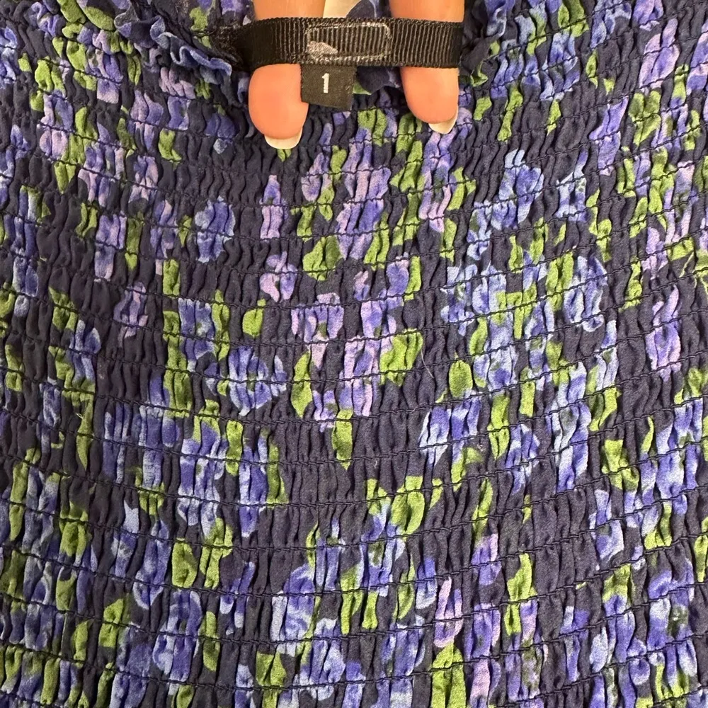 THE KOOPLES Long Floral Print Silk Flowy Romantic Skirt Sz 1 - Image 5