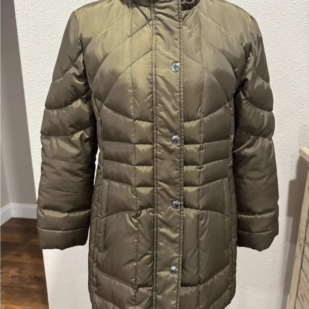 Olive Quilted Women's Jacket - Image 7
