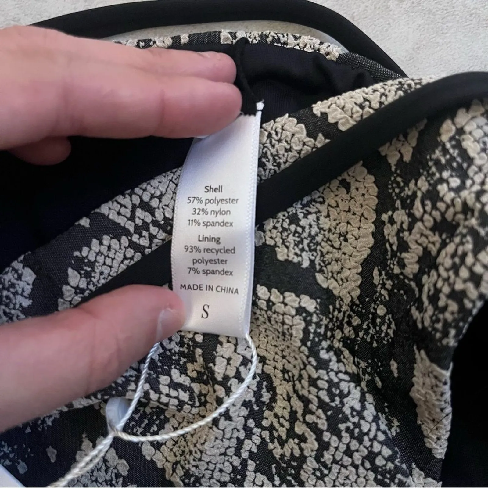 NWT Andie Swim Riviera Snakeskin Bikini Bottom Belted Small Cheeky Textured Boho - Image 9