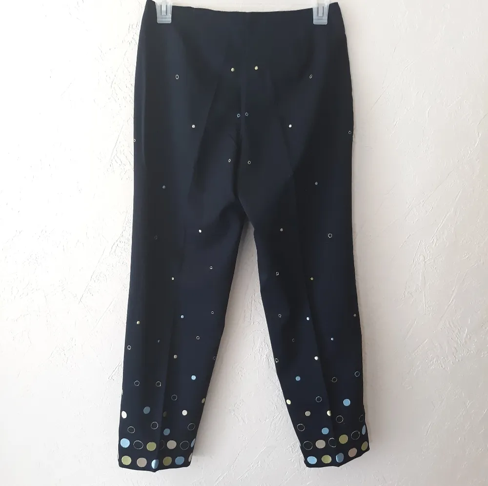 Kim Rogers Women's Cropped Dotted Pants - Image 3
