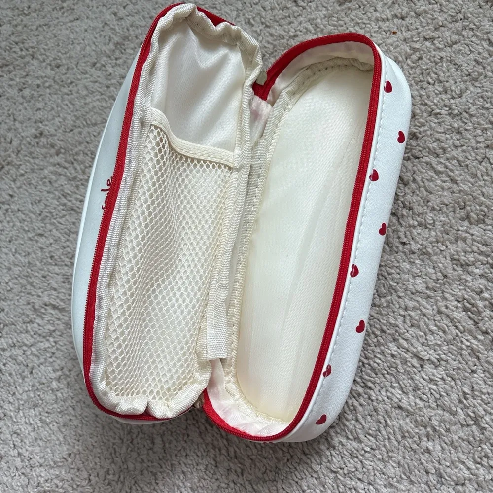White and Red Cherry Women's Makeup Bag - Image 4