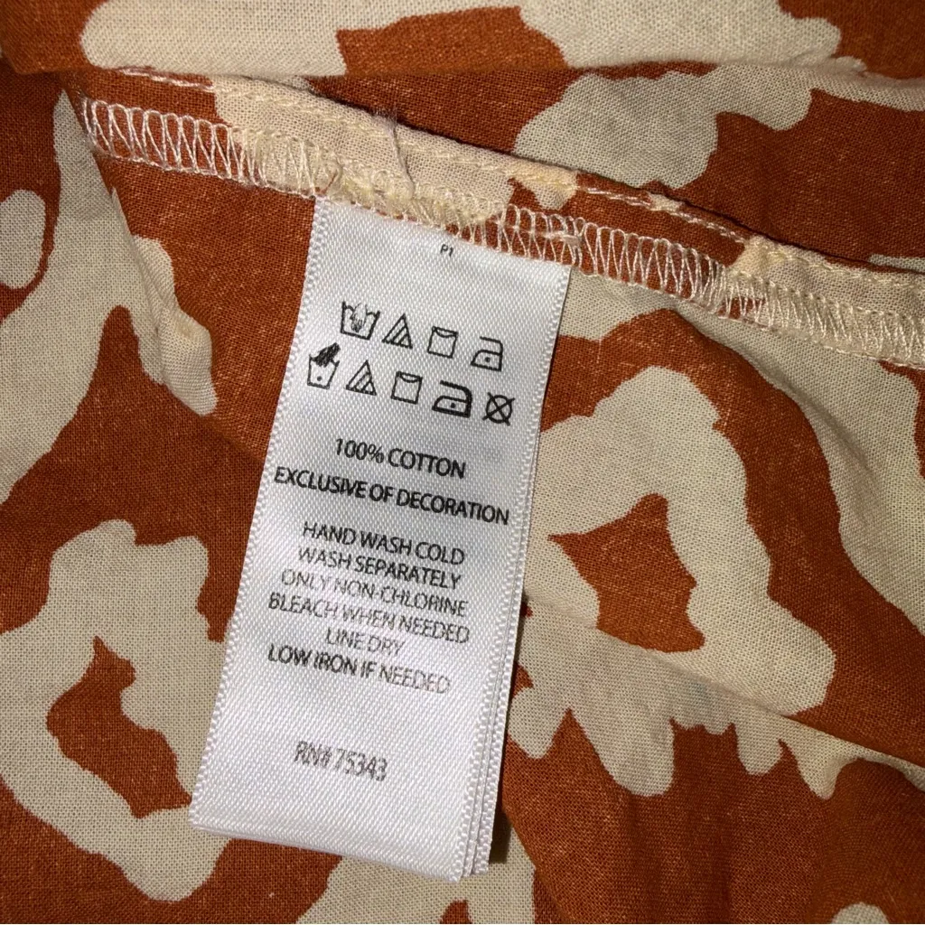 Haute Hippie Tribal Ikat Oversized Embroidered Tie Shoulder Tank size Medium - Image 7