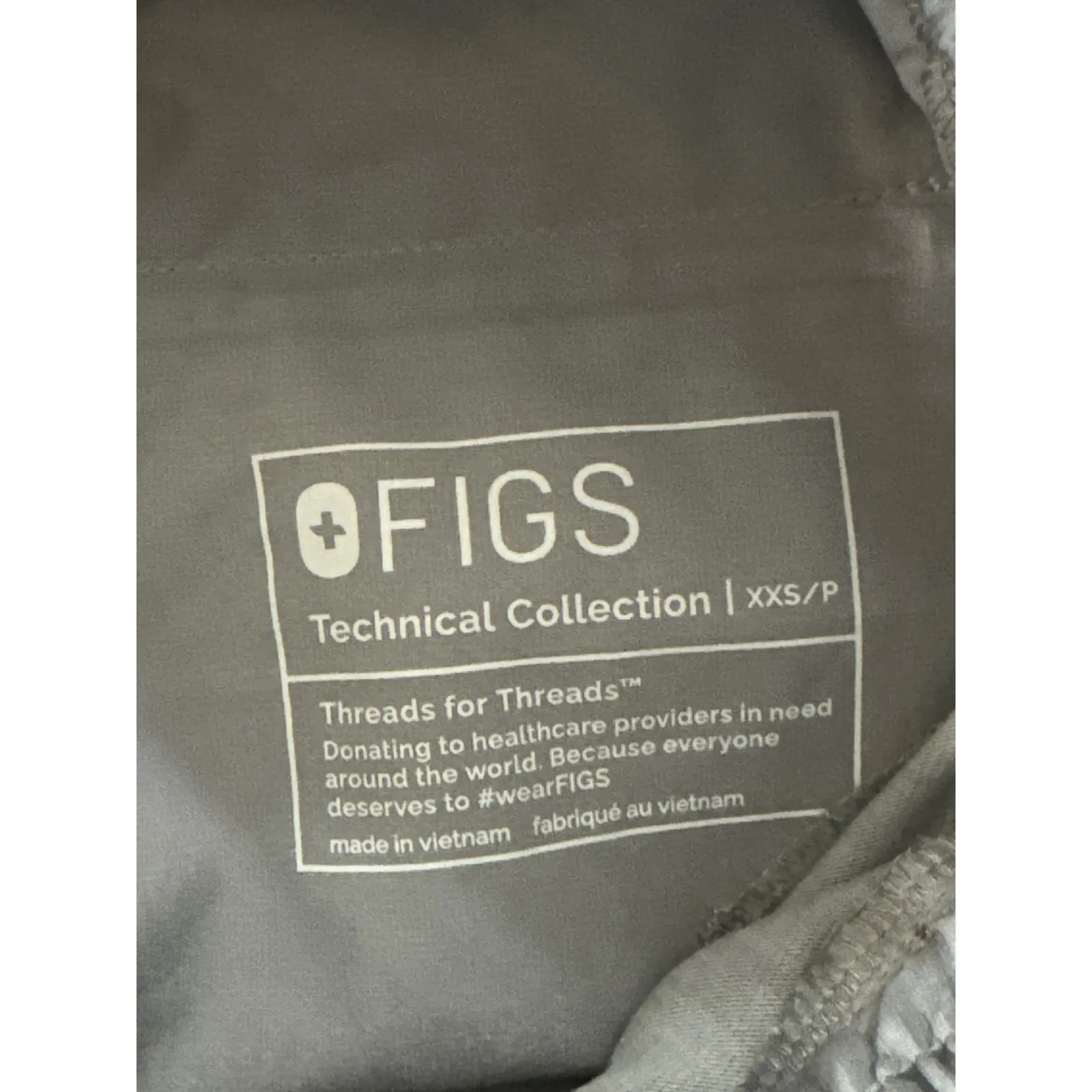 FIGS Charlotte Slim Fit Scrub Pants Cargo Pockets Jogger Gray XXS NWT - Image 11