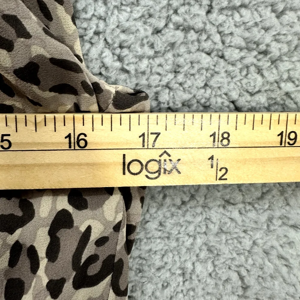 LOFT Brown Animal Leopard Print Sheath Dress Sleeveless Career Boho Chic Women 2 - Image 6