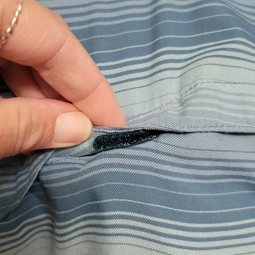 Columbia Silver Ridge Blue Plaid Long Sleeve Button Down Size XL - Image 4