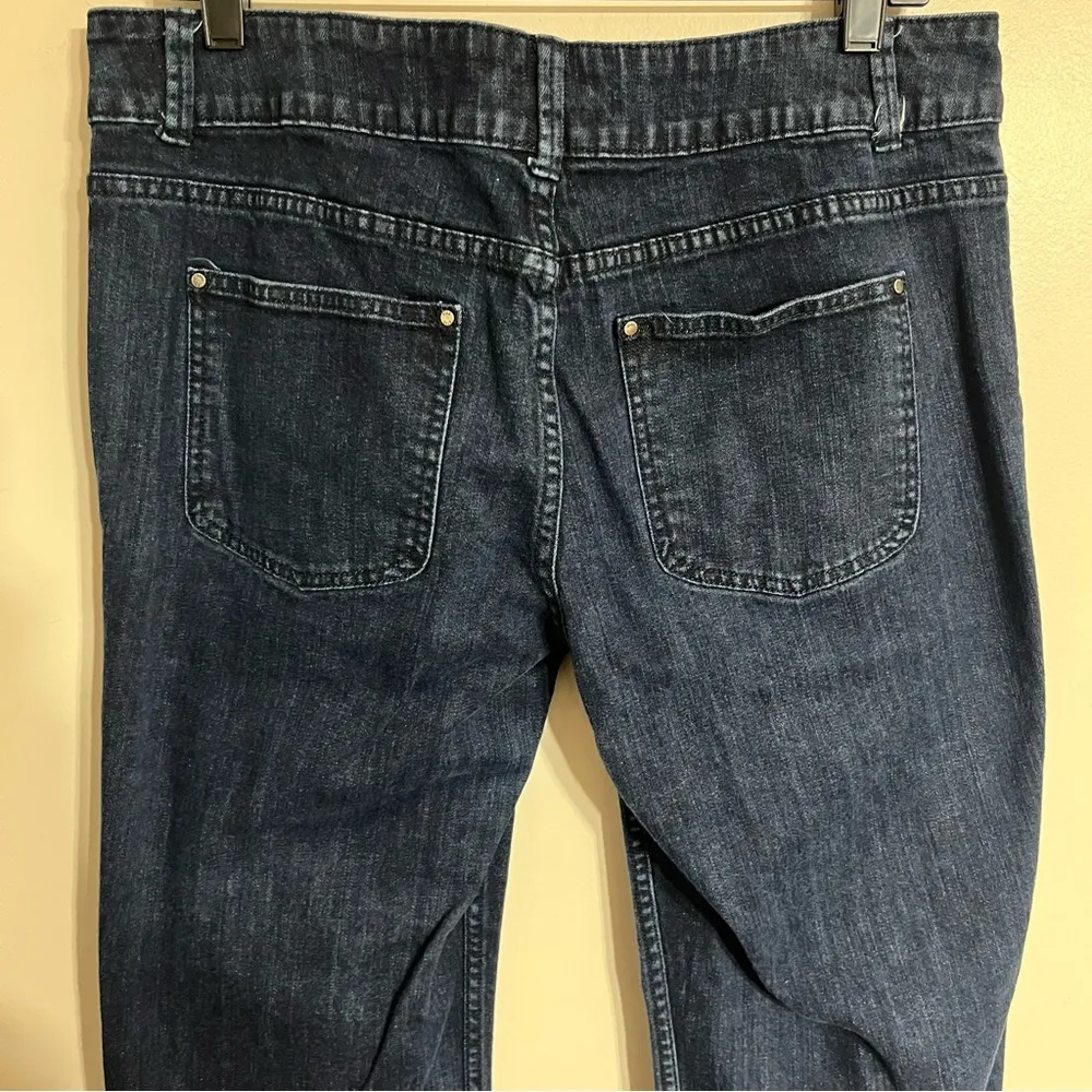Women’s Elle Wide Leg Dark Wash Mid Rise Jeans Size 14‎ 90s Y2K - Image 9