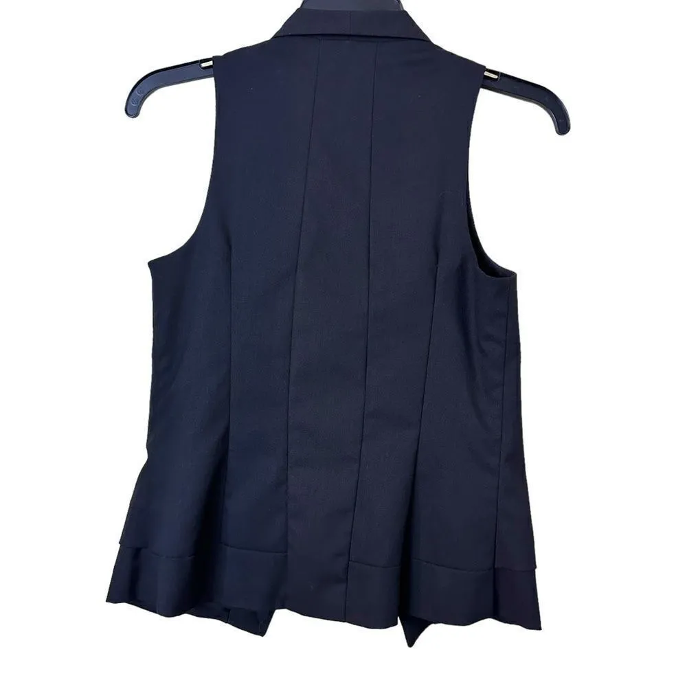 Grass Collection Tailored Black Vest Shawl Lapel - Image 6