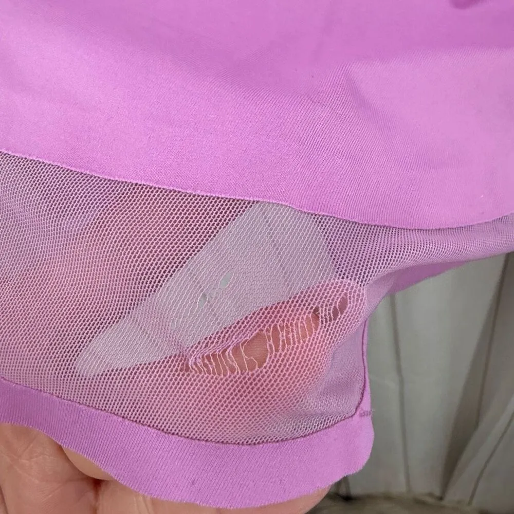 Athleta Women’s Small Pink Mesh Longsleeve Top - Image 4