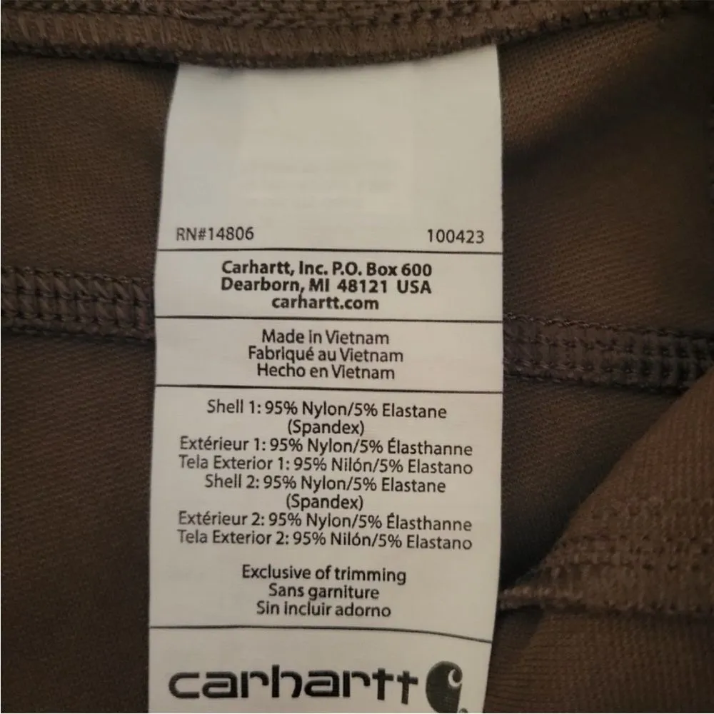 Carharrt Women's Force Fitted Lightweight Utility Legging in Brown, Size small - Image 7