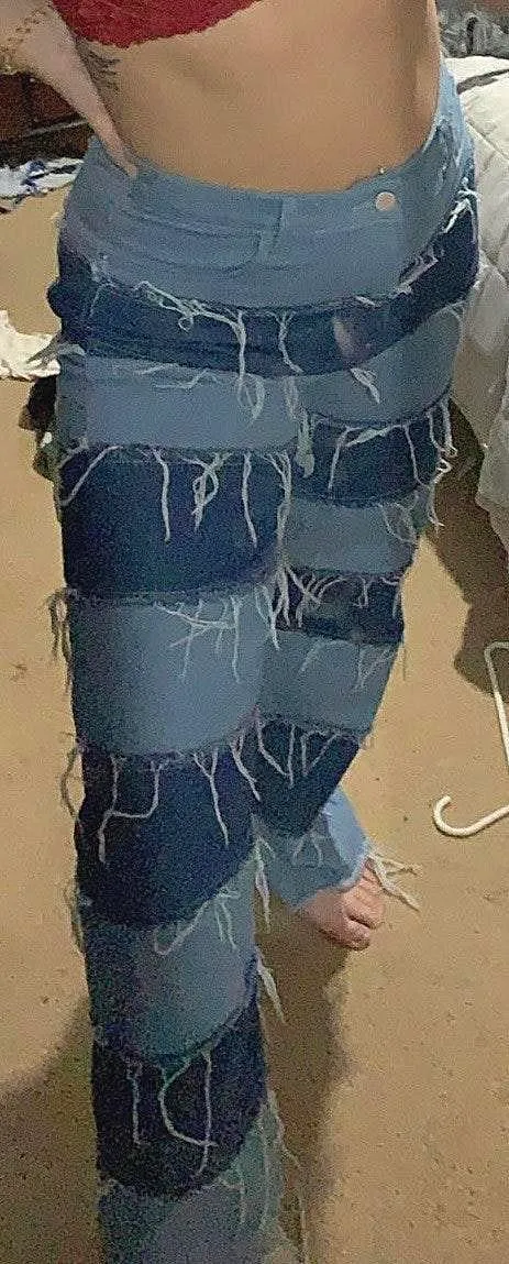 SheIn Two-tone Jeans - Image 3