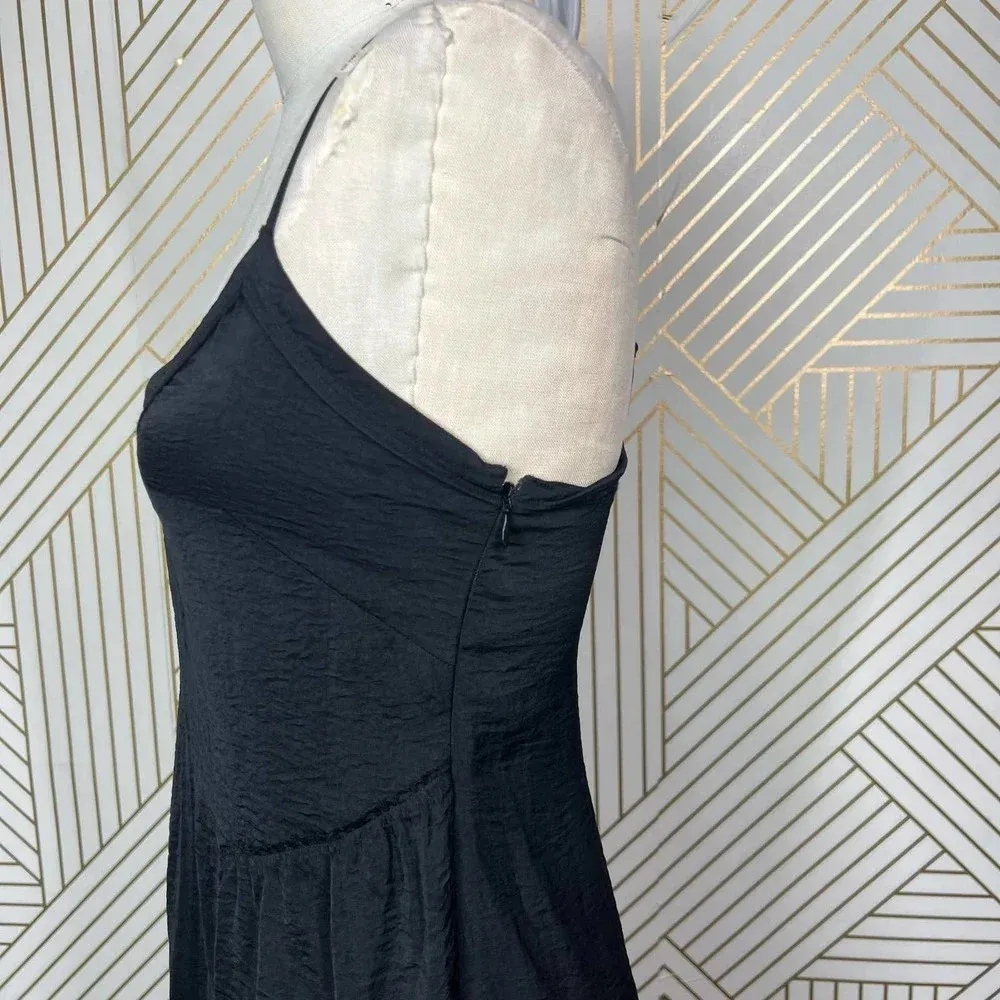 Brochu Walker Black Satin‎ Sleeveless Tank Dress Size US XS - Image 5