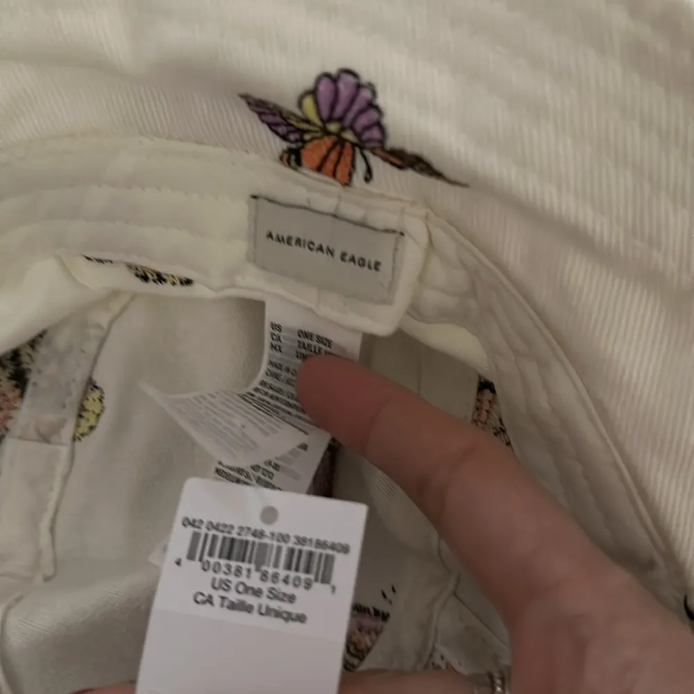 American eagle embroidered butterfly bucket hat - Image 7