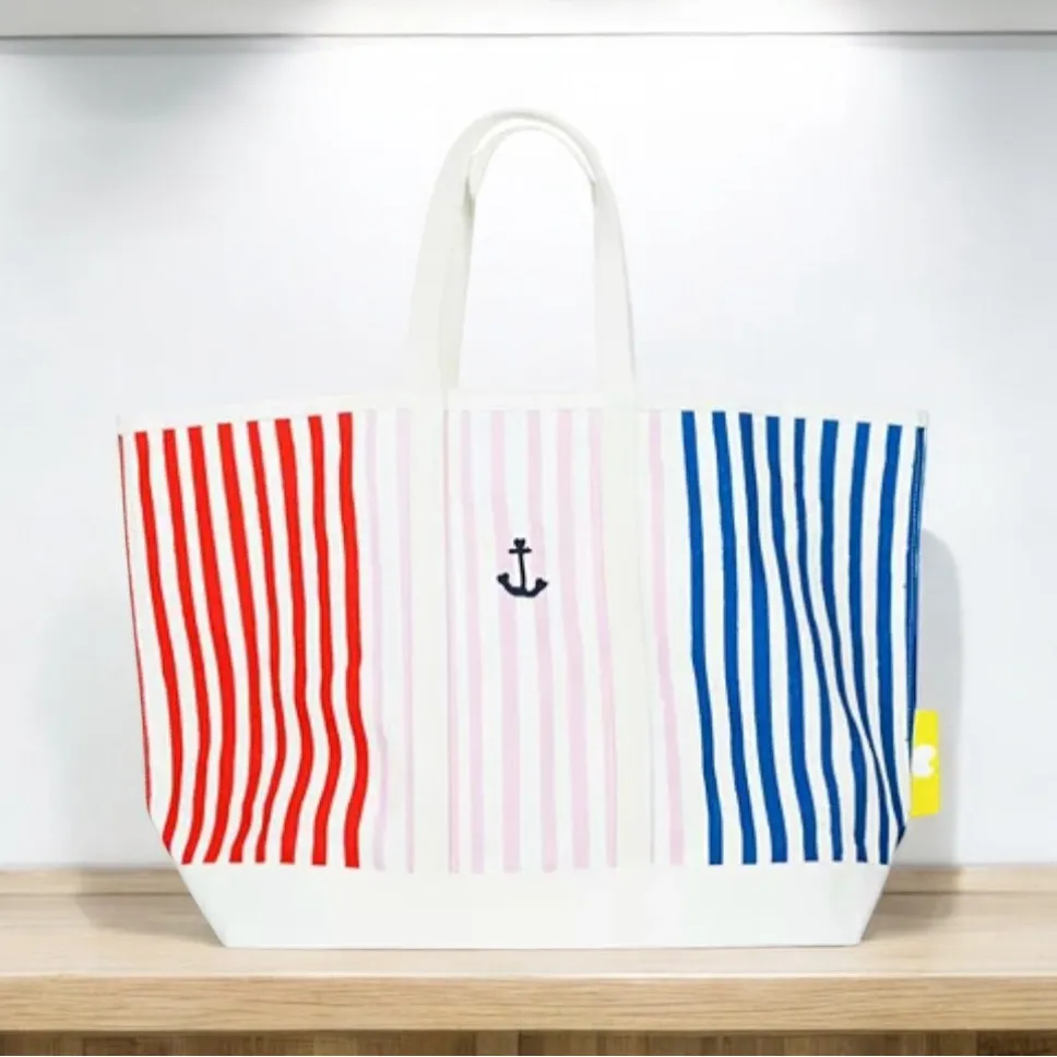 New Bloomingdale’s X Kerri Rosenthal’s 
Mr. Sharpie Striped XLarge Tote Bag - Image 2