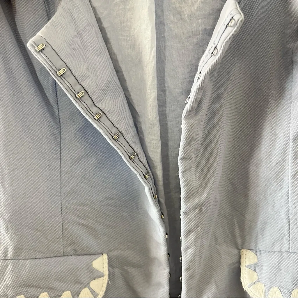 Anthropologie Mon Renn Lisle Vest Top in Blue - Image 6