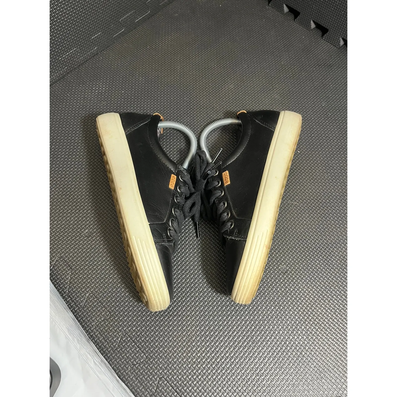 Ecco soft 7 sneaker women's EU‎ 37 US 6 Extra Wide black leather casual shoes - Image 4