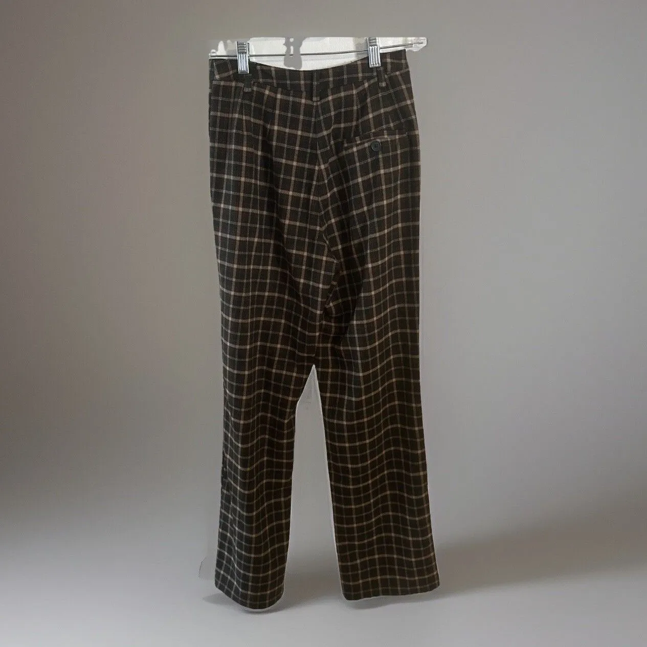 Brandy‎ Melville Women’s 25 Waist 30 Inseam High Rise Gingham Plaid Preppy Pant - Image 7