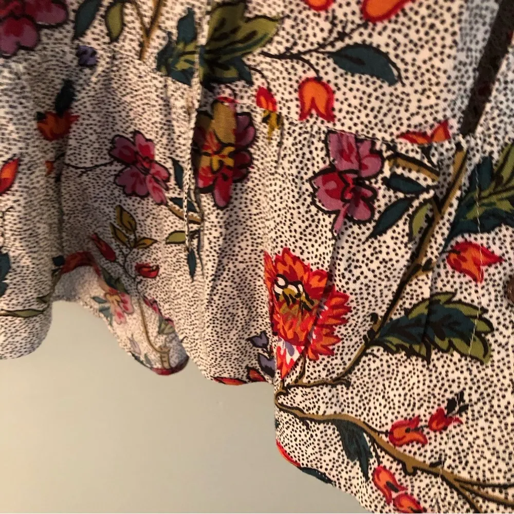 Anthropologie Maeve Janie Flounced Peasant Blouse. Size 00. - Image 9